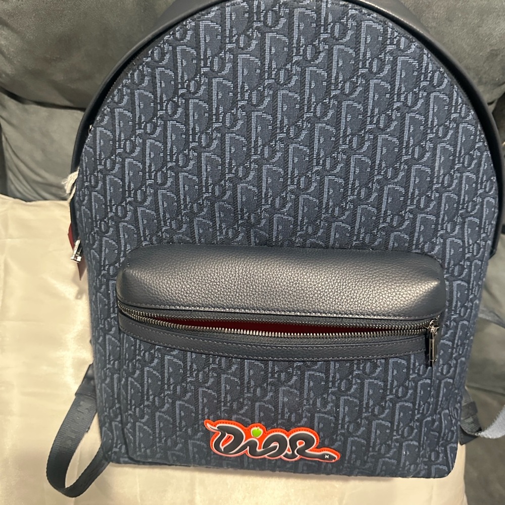 Dior Monogram Navy Backpack